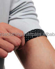 Vente en gros de polos de haute qualité avec logo personnalisé pour hommes séchage rapide couleur unie chemise athlétique mince pour hommes élasticité hauteur golf - Product Image 2