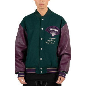 <b>Long</b> Sleeves Lettermen <b>Jacket</b> Light Weight Lettermen <b>Jacket</b> Wool / Leather Sleeves Lettermen <b>Jacket</b> - Product Image 1