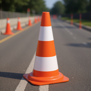 Cono de Tráfico Reflectante de 500 mm de Altura, 1.05 kg, 28.5 x 28.5 cm, con Pegatinas y Luces Reflectantes Promocionales - Product Image 3