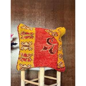 Housse de coussin marocaine faite à la main, coussin traditionnel berbère, coussin décoratif bohème pour canapé, coussin en coton pour la décoration de la maison - Product Image 1