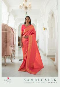 Indiase Traditionele Bruiloft Dragen Zachte Handgeweven Weven Mooie <span class=keywords><strong>Kanchivaram</strong></span> Zijde <span class=keywords><strong>Saree</strong></span> Voor Vrouwen Mode Leverancier Uit India - Product Image 4