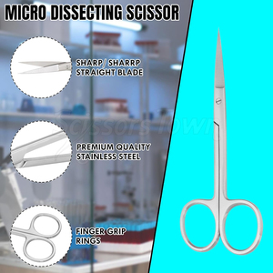 Ciseaux chirurgicaux professionnels avec poignée ergonomique pour les opérations médicales s'habillant et l'utilisation d'hôpital - Product Image 2