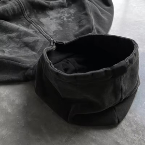 Fabricant de sweat à capuche Double Triple couche 100% coton Sudaderas Hombre personnalisé poids lourd impression lavage à l'acide pull à capuche hommes - Product Image 4