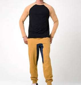 กางเกงวิ่งสำหรับผู้ชายแบบปรับแต่งได้พร้อมโลโก้ผ้าฝ้ายคุณภาพสูงมีสองโทนสีให้เลือกและกระเป๋าข้างใส่สบาย - Product Image 3