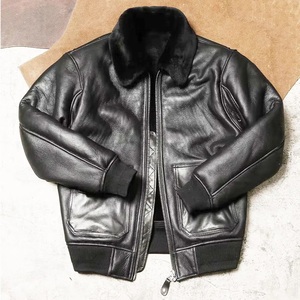 แจ็คเก็ตนักบินหนังแกะแบบสั่งทำพิเศษสำหรับผู้ชาย คุณภาพพรีเมียม ยาวเต็มตัว กันน้ำ เป็นมิตรกับสิ่งแวดล้อม เสื้อโค้ทหนาสำหรับฤดูหนาว - Product Image 6