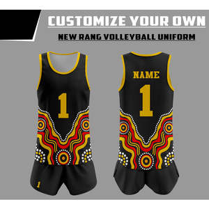 Uniformes de Voleibol de Alta Calidad Personalizados al por Mayor, Conjuntos de Dos Piezas 100% Poliéster, Unisex, Logotipo Personalizado para Equipos - Product Image 4