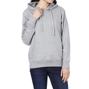 เสื้อฮู้ดแขนยาวผ้าฝ้ายขนแกะมีซิปสำหรับผู้หญิงโอเวอร์ไซส์ - Product Image 5