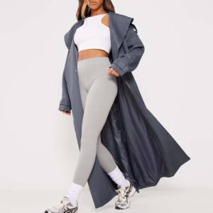 Saison d'hiver en cuir Long Trench Coat Femmes Custom Made Meilleure qualité Ceinturé Manteaux en cuir véritable Vestes à manches longues pour les filles - Product Image 1