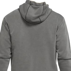 Sweat à capuche personnalisé pour hommes de haute qualité délavé à l'acide 80% coton 20% polyester coutures contrastées numérique délavé à la pierre hiver 2026 - Product Image 4