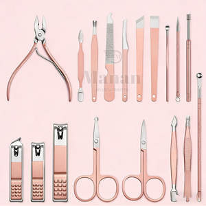 Kit de soin des ongles professionnel de haute qualité et durable, outils de manucure et de pédicure pour la maison et les voyages, en acier inoxydable - Product Image 3