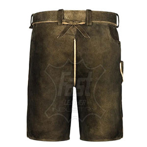 Shorts bavarois en cuir pour hommes, design personnalisé, respirant, best-seller 2025, nouveaux shorts bavarois en cuir élégants pour hommes - Product Image 3