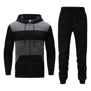 Survêtements pour hommes, survêtement de sport avec sweat à capuche, survêtement de jogging, vêtements de survêtement pour homme, ensembles 100% coton - Product Image 1