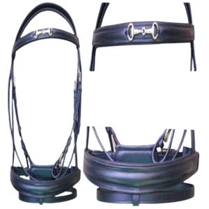 Brida de caballo de cuero natural 100% al por mayor de alta calidad respetuosa con el medio ambiente con riendas para un control óptimo y comodidad 2025 - Product Image 1