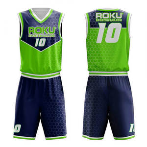 Uniforme de Baloncesto sin Mangas de Poliéster de Alta Calidad, Secado Rápido, Anti-UV, Antibacteriano, Transpirable, Personalizable, Impreso, OEM - Product Image 1