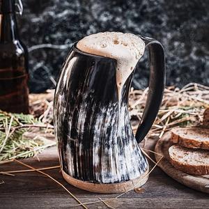 Mug en corne de buffle polie, design unique, écologique, de qualité supérieure, pour fêtes, hôtels, restaurants, usage domestique et mondial - Product Image 2