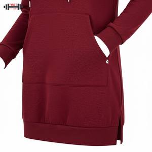 Venta al por mayor de los hombres de invierno con capucha vestido personalizado de manga larga con cuello en V 300gsm Impresión Digital de alta calidad - Product Image 5