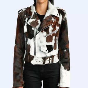 Vêtements en cuir pour femmes, mode streetwear, veste pour femmes, vestes grandes tailles, veste en cuir courte pour femmes - Product Image 1