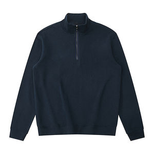 Suéter de manga larga de moda de ajuste regular con cuello redondo y logotipo frontal antiencogimiento hecho de algodón 100% para gran oferta - Product Image 4