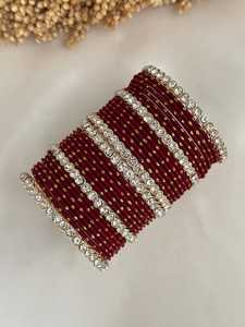 Gran oferta de conjuntos de brazaletes de lujo para mujer para novia 2026, conjuntos de brazaletes Churiya de última moda para mujer para fiesta de boda y regalos EID - Product Image 6