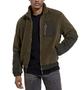 Cómoda chaqueta de lana con cremallera completa para hombre, puños elásticos ligeros con capucha, gran XS otoño, aventuras, senderismo, escalada, Invierno - Product Image 1