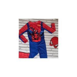Costume Spiderman stampato e maschera Spiderman