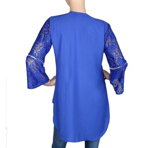 Women's Fancy Georgette <b>Top</b> - Blue - Product Image 2