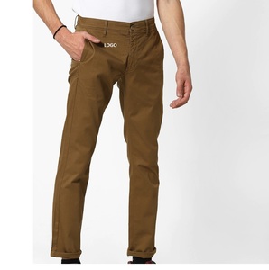 Pantalones chinos de vestir de Color granate personalizados de calidad superior para hombre, Pantalones chinos de algodón 100%, ropa de calle, pantalones de uso de oficina - Product Image 2