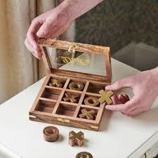 Elégant jeu de Tic Tac Toe en bois fait à la main amusant pour toutes les saisons-pour l'été, l'hiver et le printemps! - Product Image 4