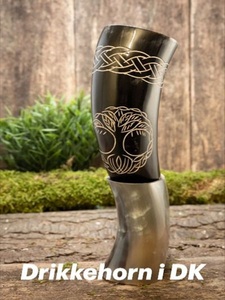 Cuerno vikingo para beber hecho a mano Artesanías naturales talladas en Búfalo ecológico con mango de metal de latón brillante Calidad estándar - Product Image 4