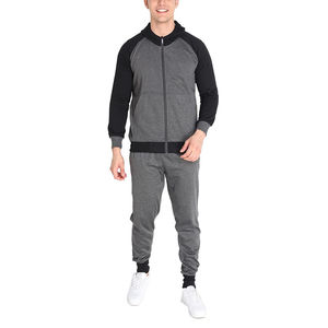 Survêtement pour homme coupe ajustée respirant Logo personnalisé vierge uni Survêtements pour homme personnalisés en vente de gros Service OEM - Product Image 1