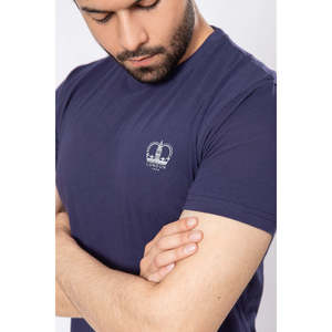 Men's Fred Crewneck T-Shirt 100% Cotton Heavy <b>Weight</b> 180 Gsm Plain Dyed Jersey for Fitness and Oversize <b>Blank</b> Design - Product Image 3