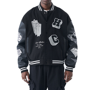 Veste universitaire classique unisexe doublée en polaire, respirante, design personnalisé, tissu en coton polyester pour les fans de baseball en hiver - Product Image 1