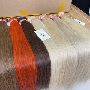 Pelo de Punta I sin procesar, calidad superior, cabello Humano prepegado, queratina rusa, extensiones de cabello Natural - Product Image 3