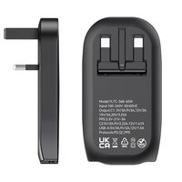 Productos de Tendencia 2025, Novedades, Cargadores y Adaptadores de Viaje Ultrafinos PD3.0, Cargador de Pared USB C Plegable de 65 W con Clavija para Reino Unido