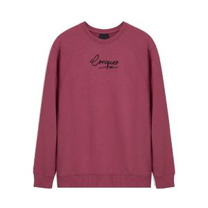 OEM Service Casual Men's 100% Cotton Crewneck Sweatshirt Custom Printed Logo Oversized Pullover O-Neck Plain Dyed <b>Winter</b> Hoodie - Product Image 4