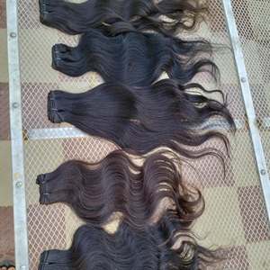 Extensiones de Cabello Humano Virgen Remy de la India del Sur con Doble Trama a Máquina, 100 Gramos, para Tejer - Product Image 1