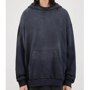 เสื้อมีฮู้ดแบบกำหนดเอง450 GSM French Terry and ขนแกะยูนิเซ็กส์ผ้าฝ้ายแบบไม่มีฮู้ดเทอร์รี่ทำเองได้ - Product Image 5