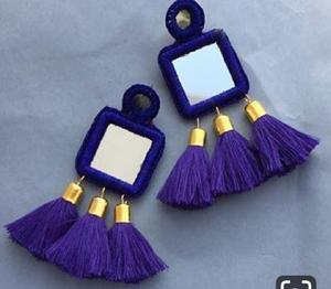Pendientes de borlas a precio de venta al por mayor, proveedor y fabricación a granel de refractex, India, hecha en la India para la mejor calidad y bajo precio - Product Image 5