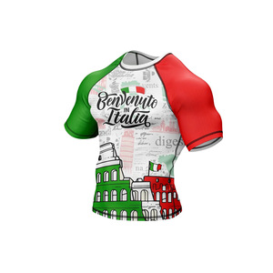 Conception OEM Compression Séchage rapide Manches longues Rash Guard Sublimation imprimé Hommes BJJ Rash Guards Prix de gros OEM Respirant - Product Image 6