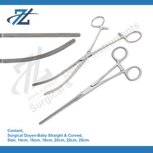 Doyen Intestinal Forceps Droit En Acier Inoxydable 20.cm Fabricant D'instruments Chirurgicaux au Pakistan Base Équipement Chirurgical - Product Image 2