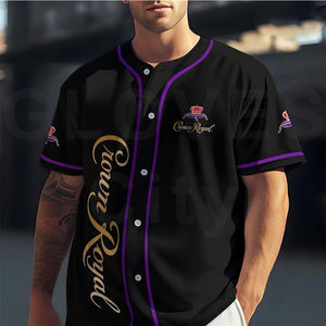 OEM High Quality Custom Baseball Jerseys Quick Dry Softball Wear Breathable Sublimated Sports Jersey for <b>Men</b> Wholesale Custom - Product Image 4