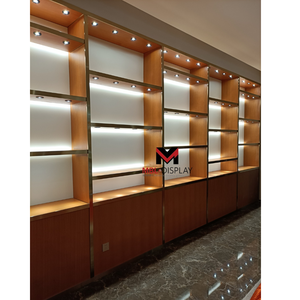 מפעל קמעונאות חנות תכשיטים חנות תיק חנות חנות קיר תצוגה ארון עם אורות עץ לרהיטים תצוגת חנות תיק - Product Image 1