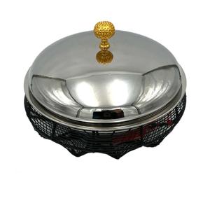 Pot chaud de service de finition brillante avec couvercle de forme arrondie de concepteur brillant servant le pot chaud pour l'article de restauration - Product Image 2