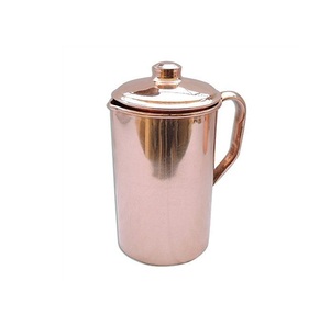 Custom High Quality Copper Jug Drinking Copper Water Pitcher with Lid for Hotel Restaurant Copper Water Jug for Hot Sale - Product Image 1