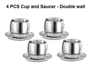 Hot <b>Sale</b> Heat Resistant Double Wall Insulated Italian Espresso Coffee Cup Latte Cappuccino <b>Tea</b> Mug <b>Set</b> - Product Image 2