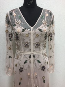 ชุดราตรีปักลายสุดหรูชุดปาร์ตี้เพื่อนเจ้าสาวสุดเซ็กซี่พร้อมกระโปรงยาวตกแต่งด้วยลูกไม้ขนาดใหญ่พิเศษ - Product Image 2