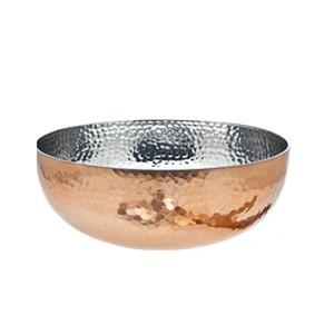 Bol de forme ronde fait main de luxe de conception fantaisie avec base dorée en acier inoxydable en aluminium et métal Style de luxe unique - Product Image 4