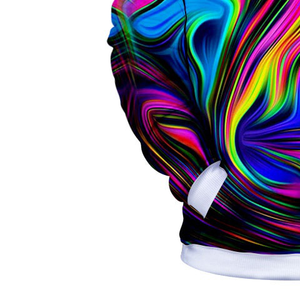 Sweat à capuche personnalisé sublimé pour homme, imprimé intégral, en polaire polyester 340 g/m², respectueux de l'environnement - Product Image 3