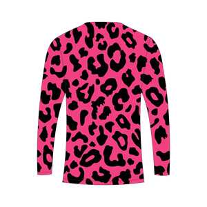 Camiseta de manga larga con estampado de leopardo rosa sublimada personalizada para hombre, para caza y pesca, Trackstar OEM, marca privada TSI-G05-P0803 - Product Image 3