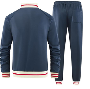 Ensembles de survêtements pour hommes, manches longues, fermeture éclair intégrale, sweat-shirt actif, vestes et pantalons, tenues en 2 pièces - Product Image 3